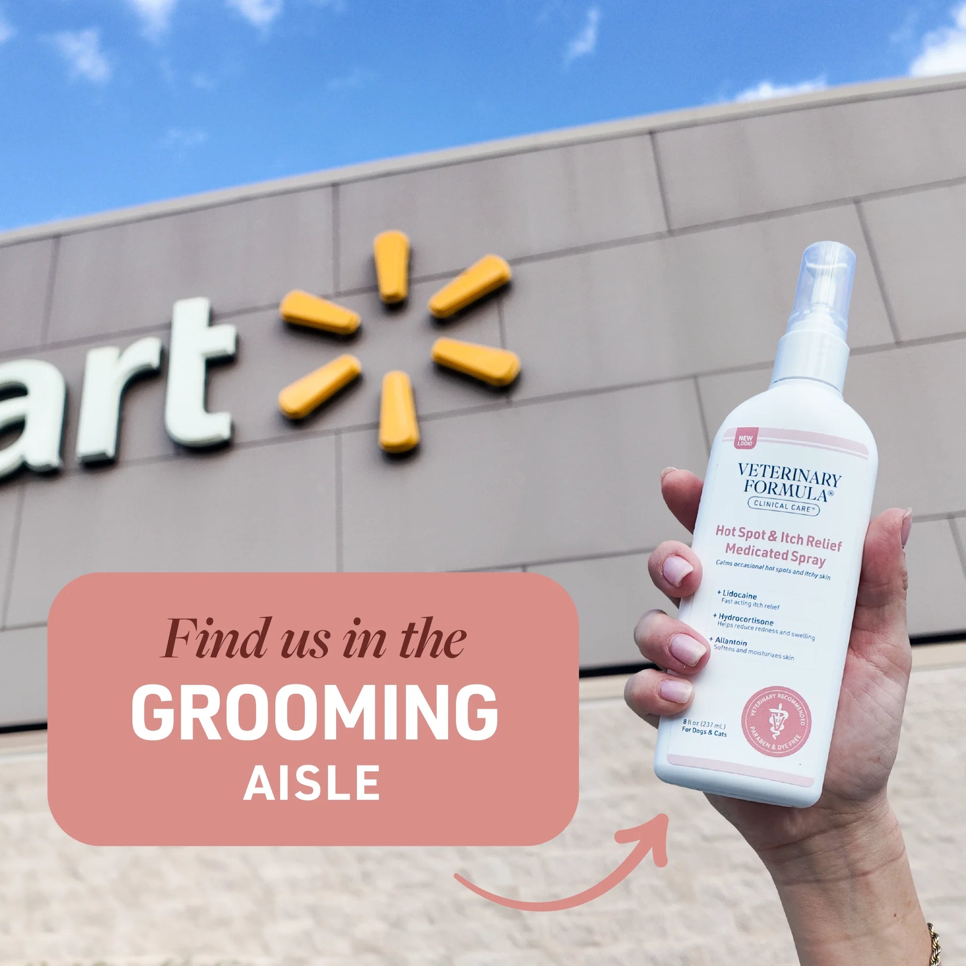 Clinical Care Hot Spot and Itch Relief Medicated Spray for Dogs and Cats, 8 Oz.