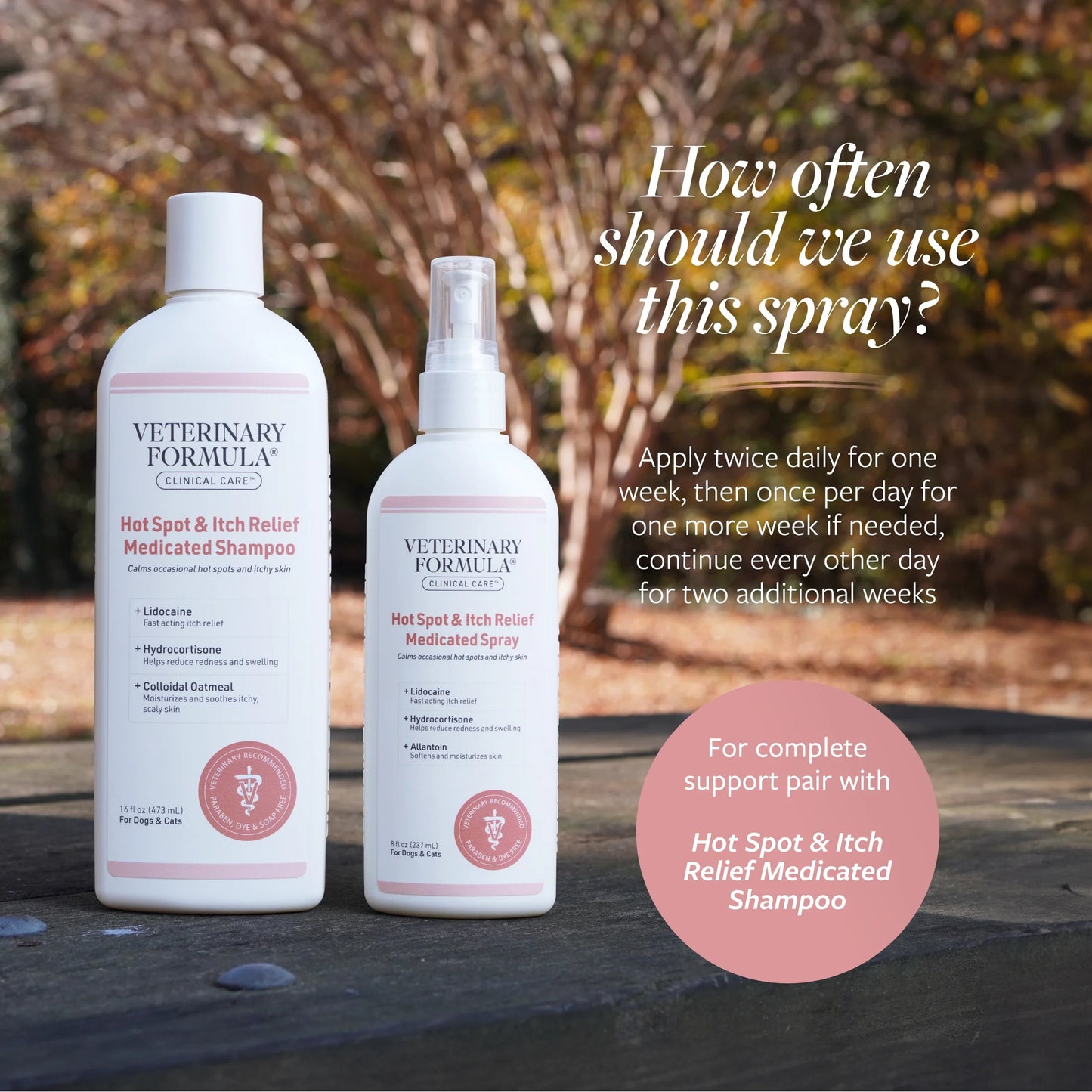 Clinical Care Hot Spot and Itch Relief Medicated Spray for Dogs and Cats, 8 Oz.