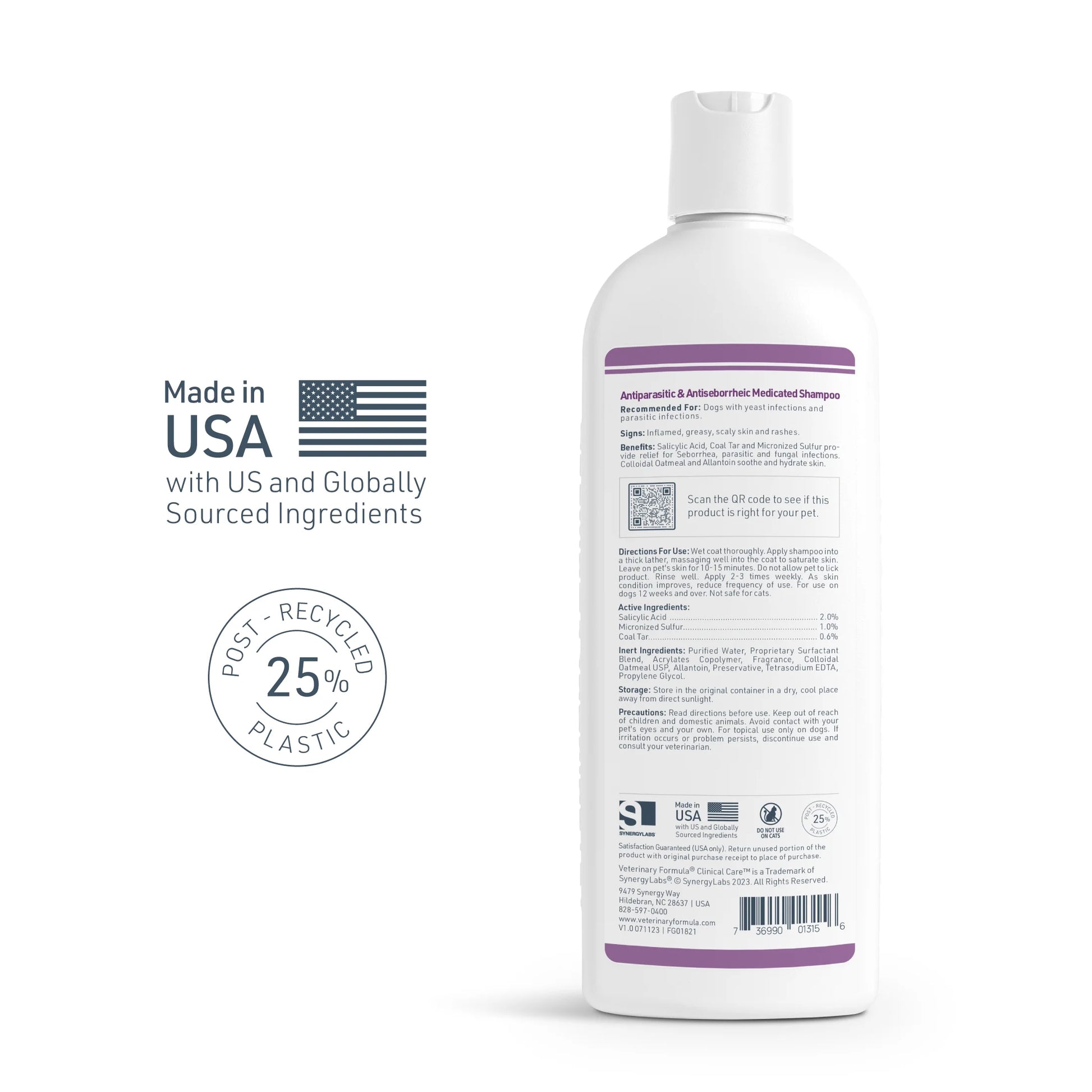 Clinical Care Antiparasitic & Antiseborrheic Shampoo for Dogs, 16 Oz